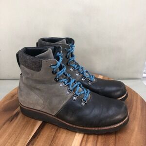 UGG Halfdan Waterproof Leather Combat Lace Up Boots Mens Size 10
